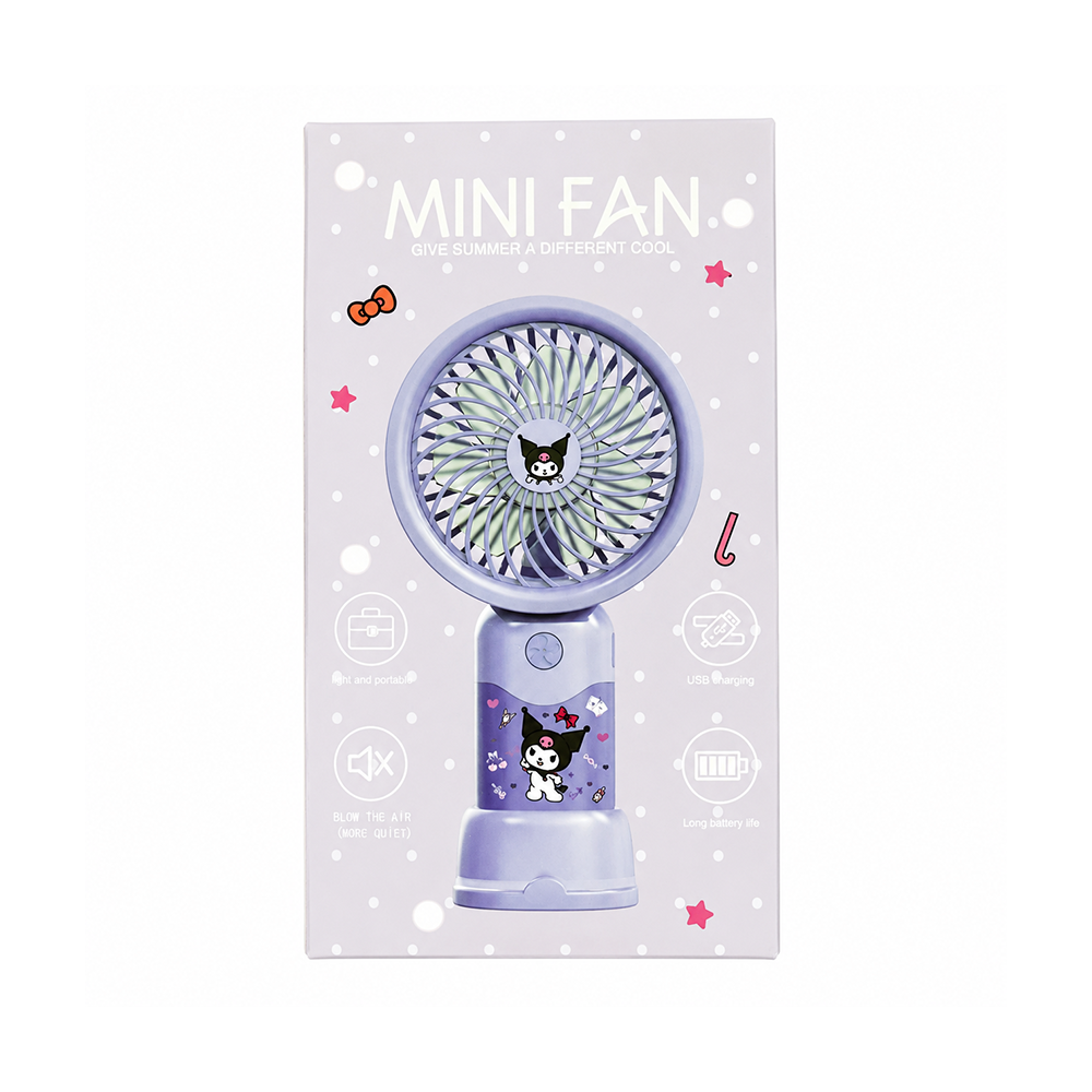 Portable Mini Fan With Phone Stand & USB Rechargeable Design