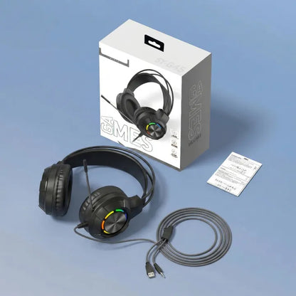 SY-G45 RGB Gaming Headset with Stereo Sound | Extended Microphone