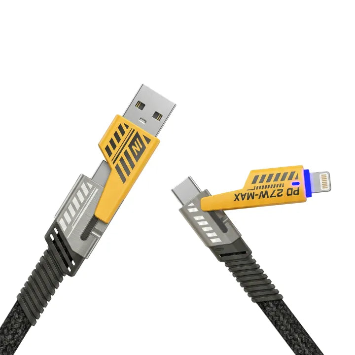 4-in-1 Fast Charging Cable Type-C/Lightning