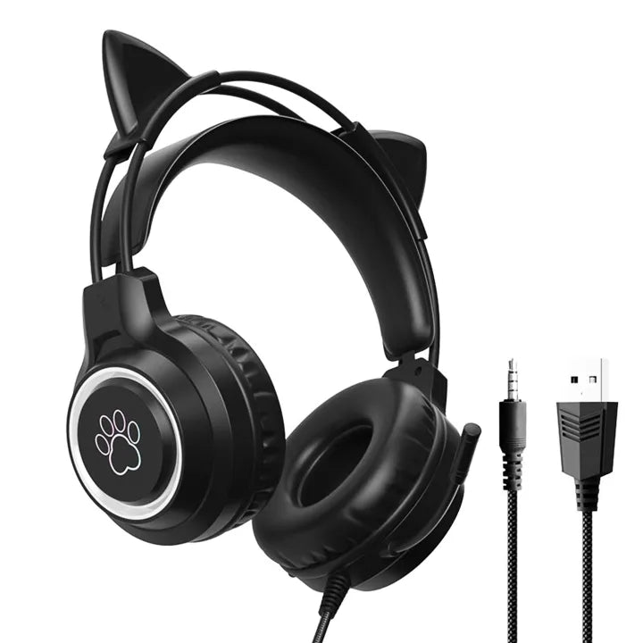 SY-G35 Cat Ear RGB Gaming Headset Built for Gaming