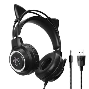 SY-G35 Cat Ear RGB Gaming Headset Built for Gaming
