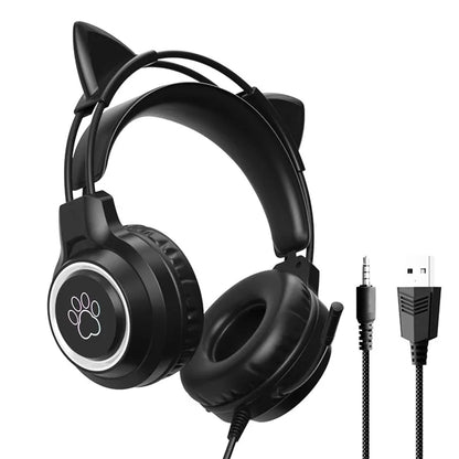 SY-G35 Cat Ear RGB Gaming Headset Built for Gaming