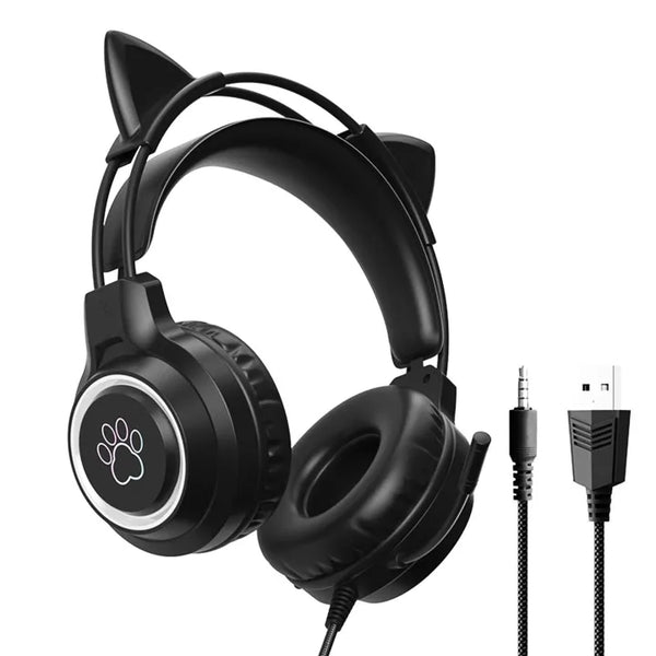 SY-G35 Cat Ear RGB Gaming Headset Built for Gaming