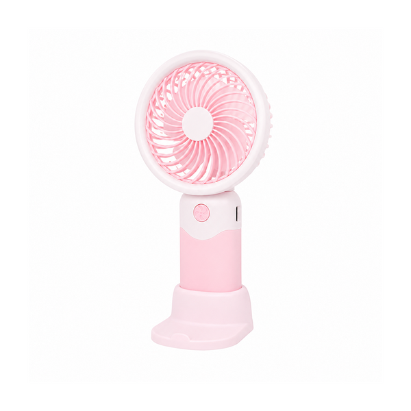 Portable Mini Fan With Phone Stand & USB Rechargeable Design
