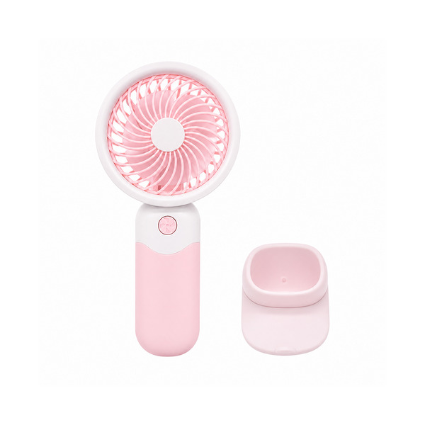 Portable Mini Fan With Phone Stand & USB Rechargeable Design