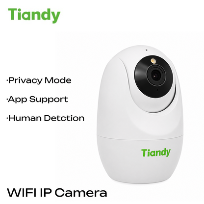 Tiandy Home Care Camera – Smart WiFi Indoor Security Camera with 2 Years Replacement Warranty