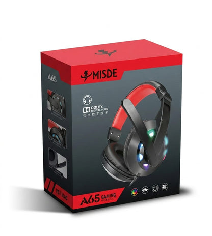 MISDE A65 RGB Gaming Headset for Immersive Gaming