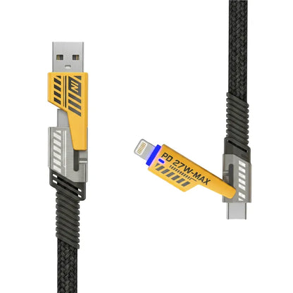 4-in-1 Fast Charging Cable Type-C/Lightning