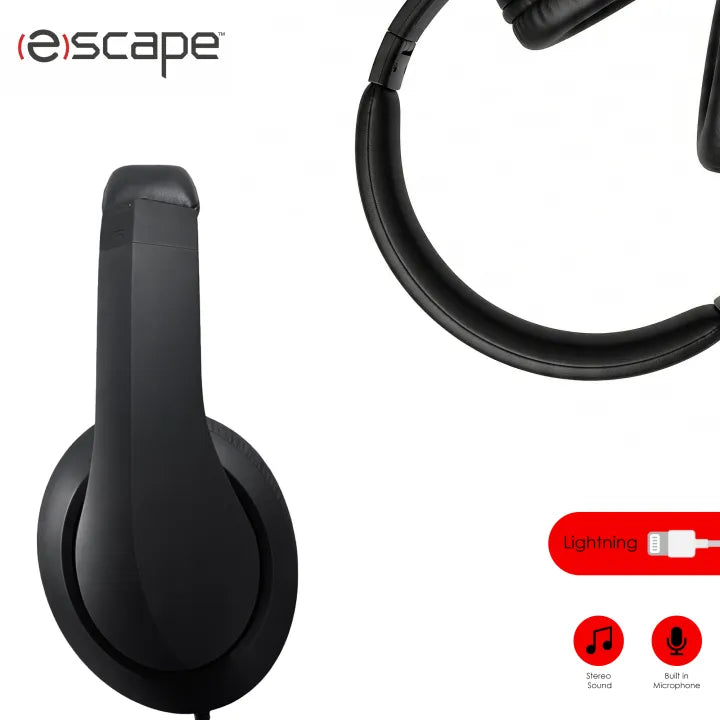 ESCAPE HF880 Lightning Wired Headphones | ANC | Premium Sound Quality